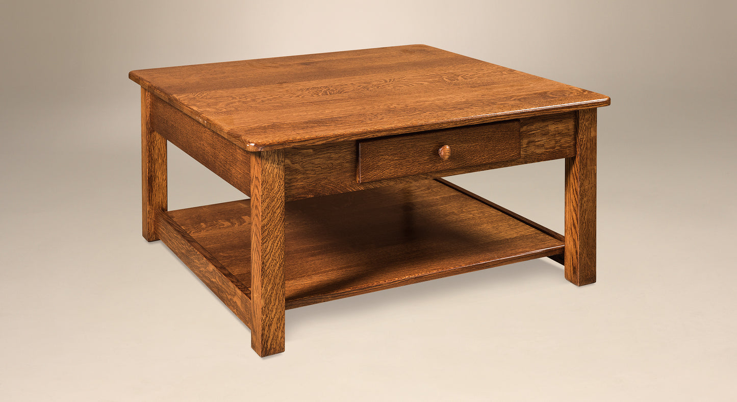 AJ #1 36" Square Contemporary Coffee Table