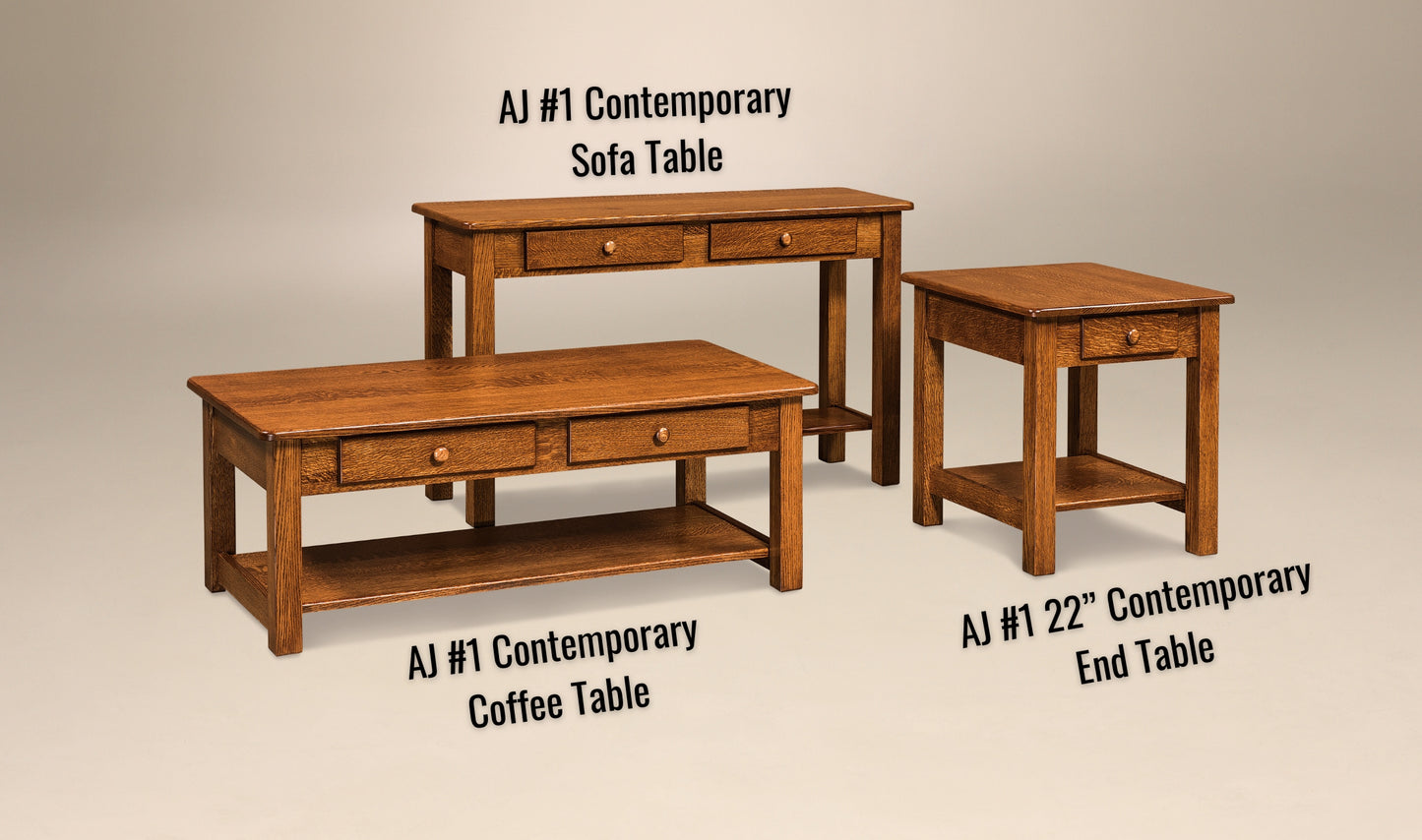 AJ #1 22" Contemporary End Table