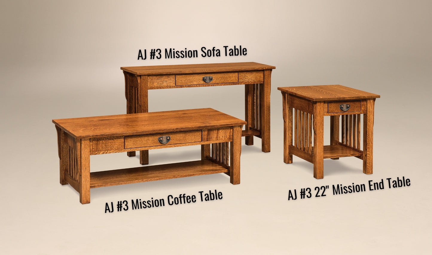 AJ #3 22" Mission End Table