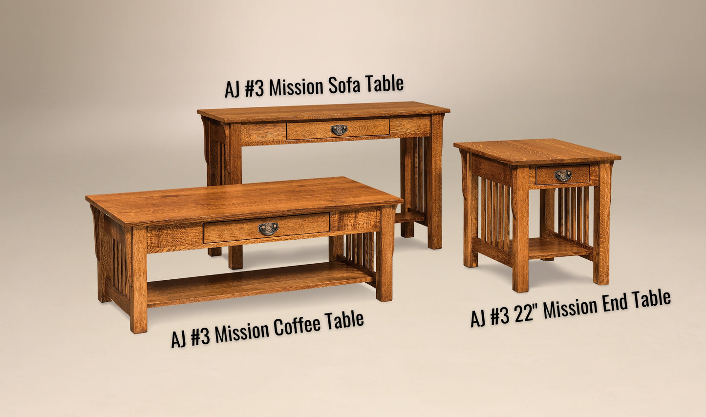 AJ #3 Mission Coffee Table