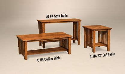 AJ #4 No Drawer Coffee Table