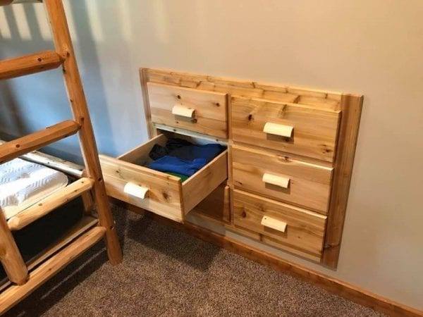 Cedar Dresser Built-In