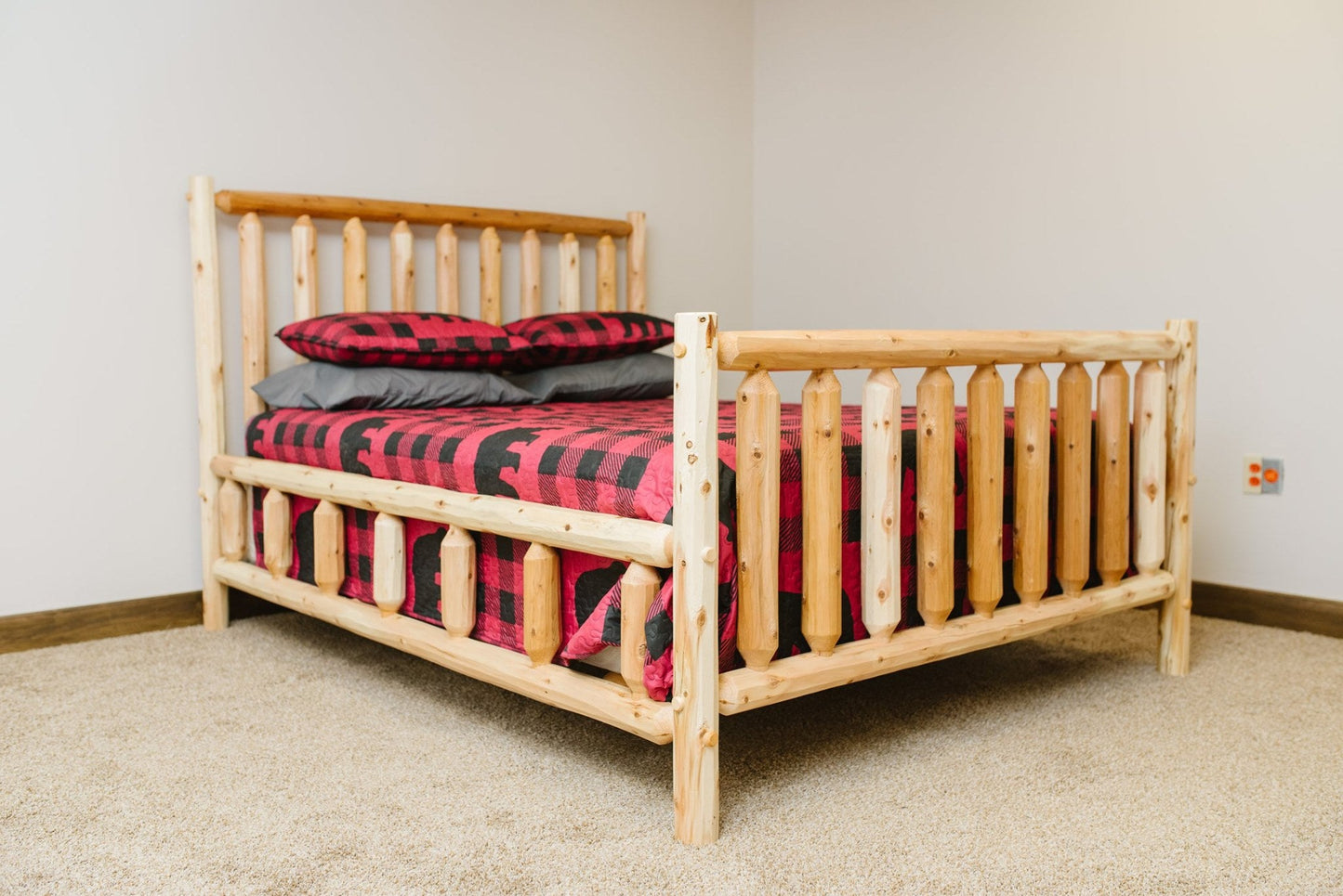 Cedar Log Bed
