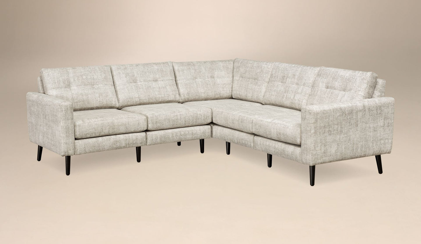 Serene 5-Seat Sectional Flat Arm