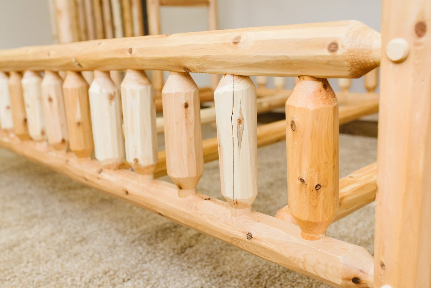 Cedar Log Bunk Bed