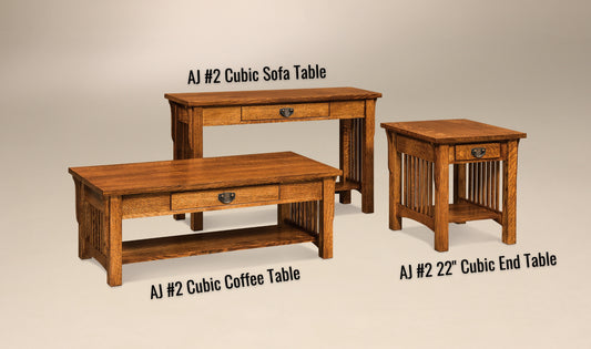 AJ #2 22" Cubic End Table