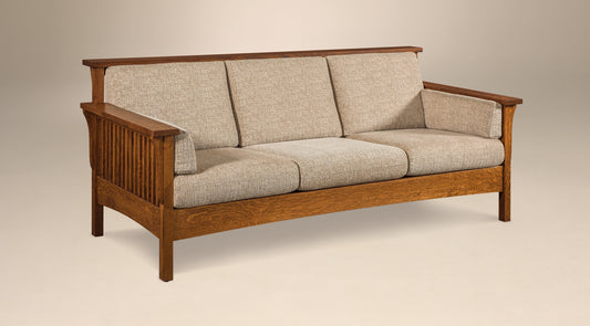 High Back Slat Sofa