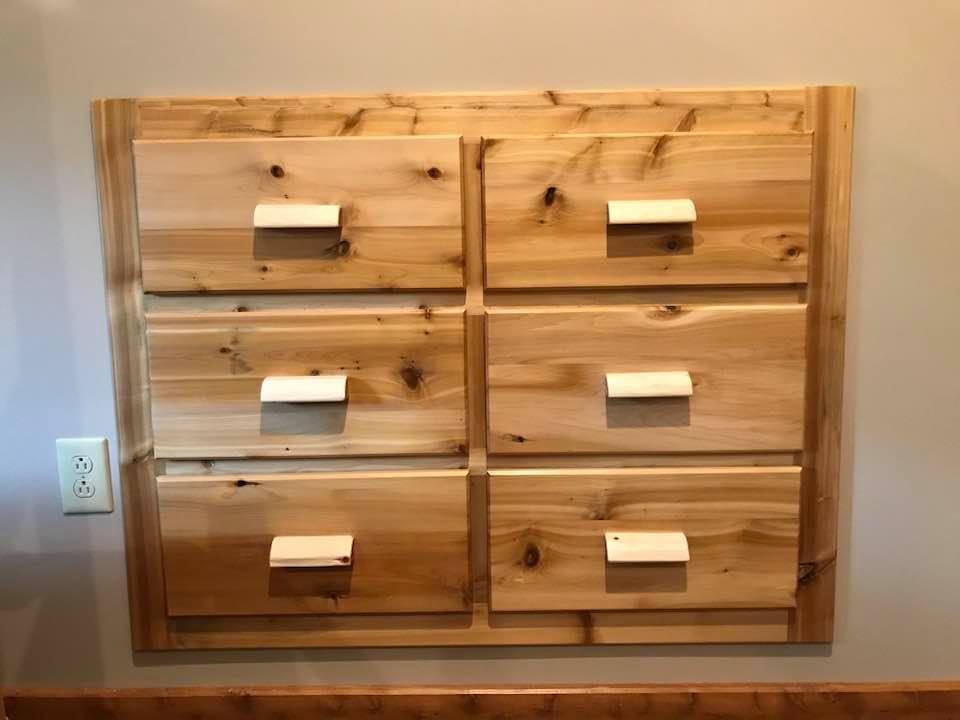 Cedar Dresser Built-In
