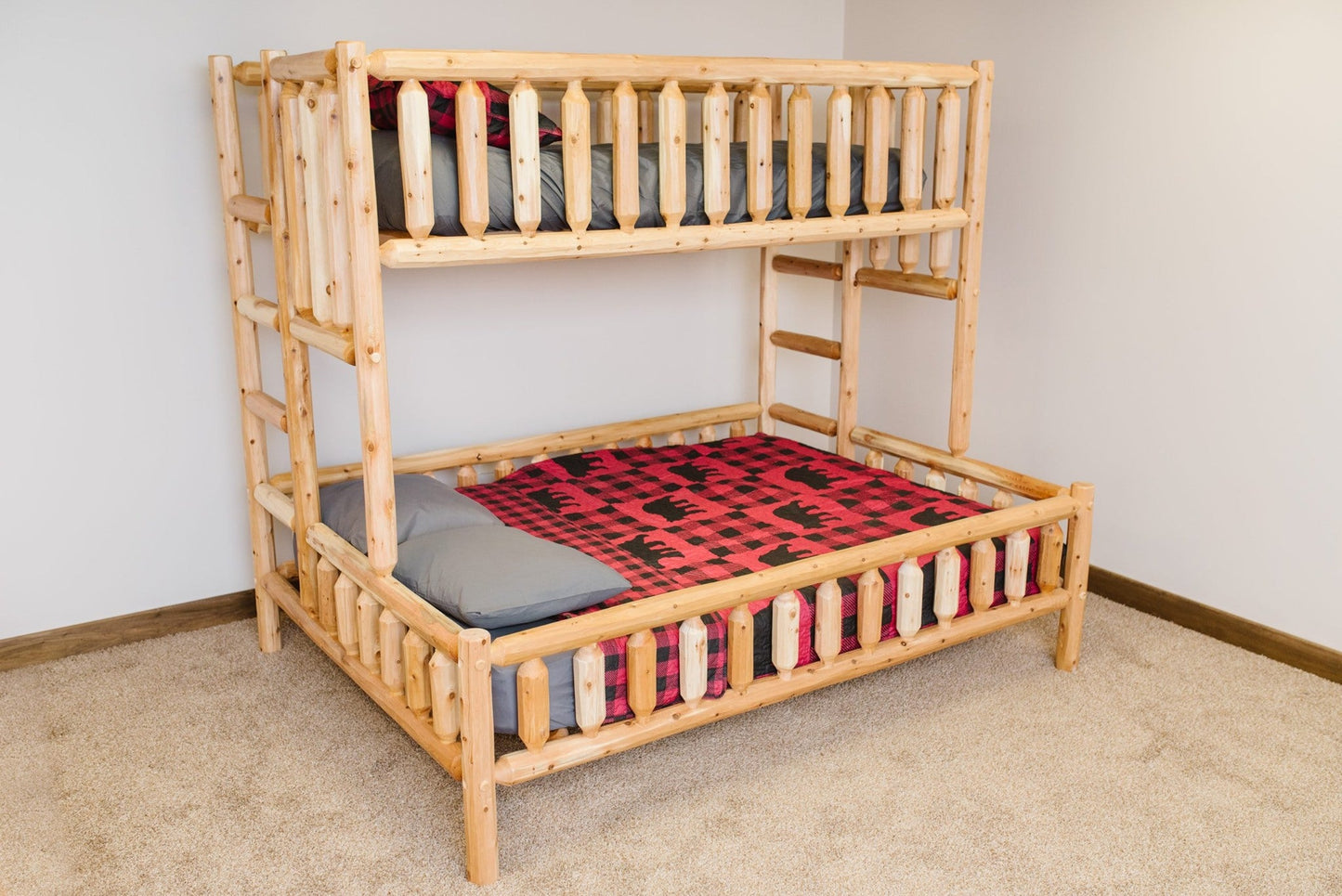 Cedar Log Bunk Bed